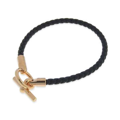 Hermes Women's Glenan Bracelet Swift "Gold/Black"