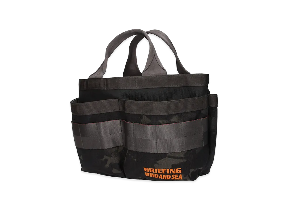 WIND AND SEA x BRIEFING GOLF Tool Cart Tote Camo Combi "Orange"