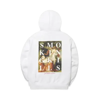 FR2 Smoking Angel Zip Hoodie "White"