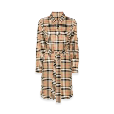 Burberry Women's Embroidered Cotton Dress "Beige"