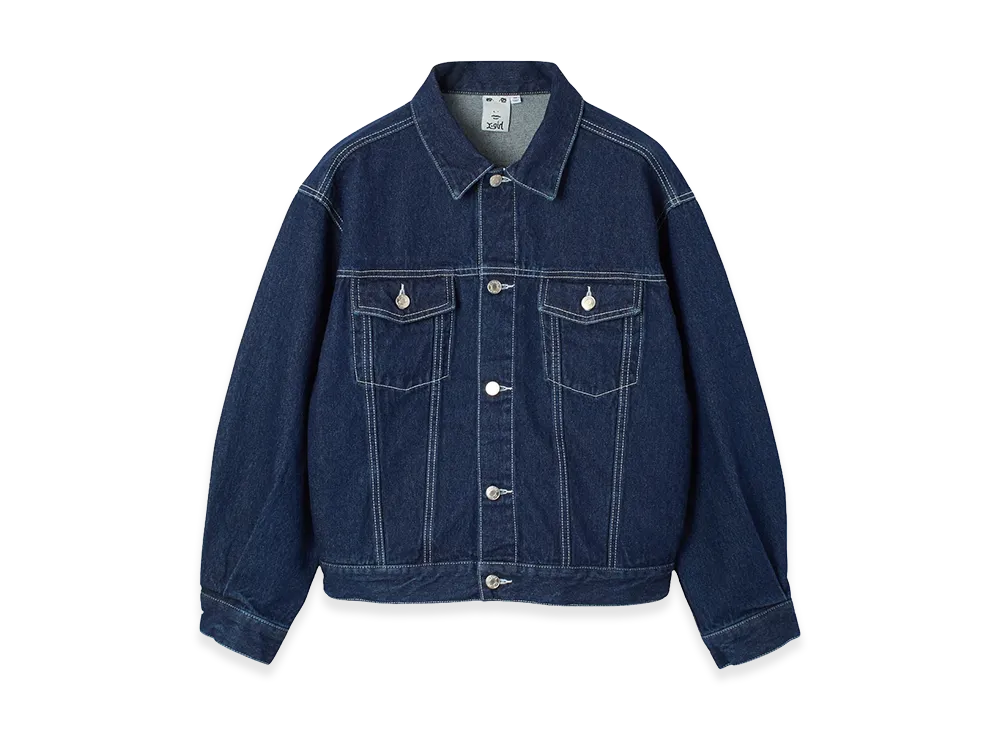 X-Girl Women's Logo Mark Stitched Denim Jacket "Indigo"