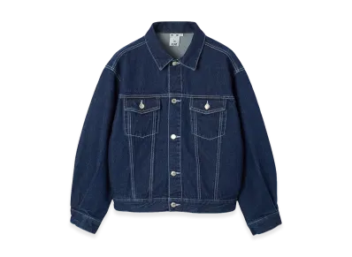 X-Girl Women's Logo Mark Stitched Denim Jacket "Indigo"
