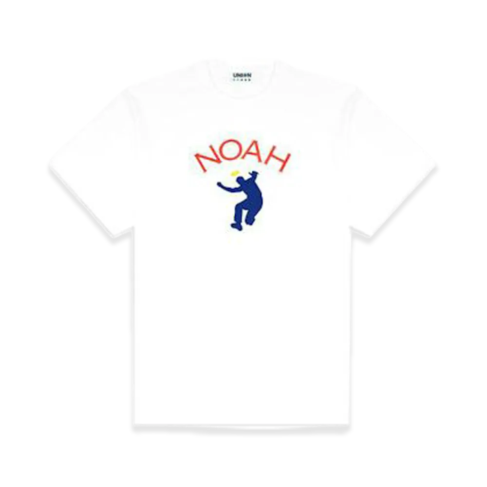 UNION x Noah Small Logo Lock-up Tee "White"