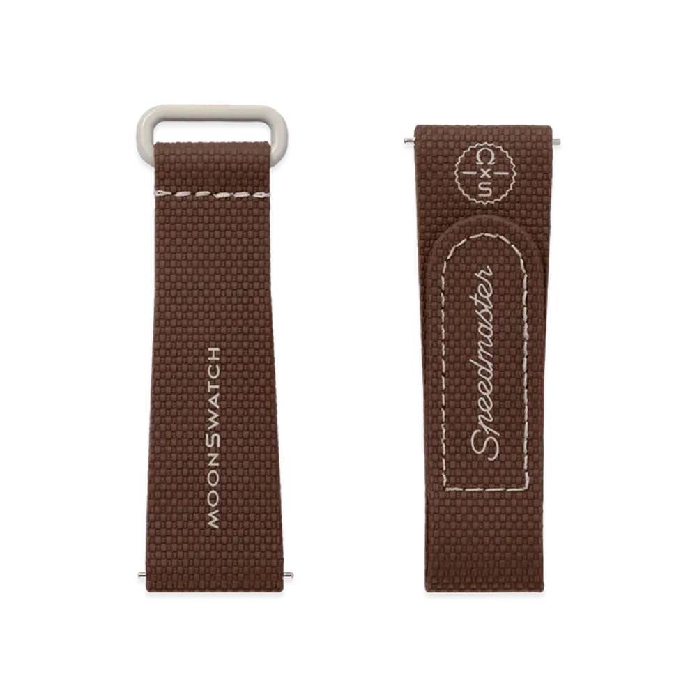 Swatch x OMEGA BIOCERAMIC MoonSwatch Rubber Strap "Brown/Beige"