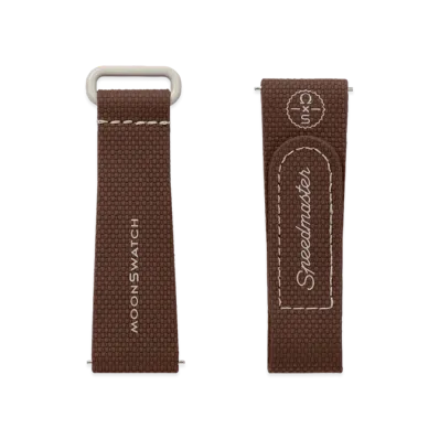 Swatch x OMEGA BIOCERAMIC MoonSwatch Rubber Strap "Brown/Beige"