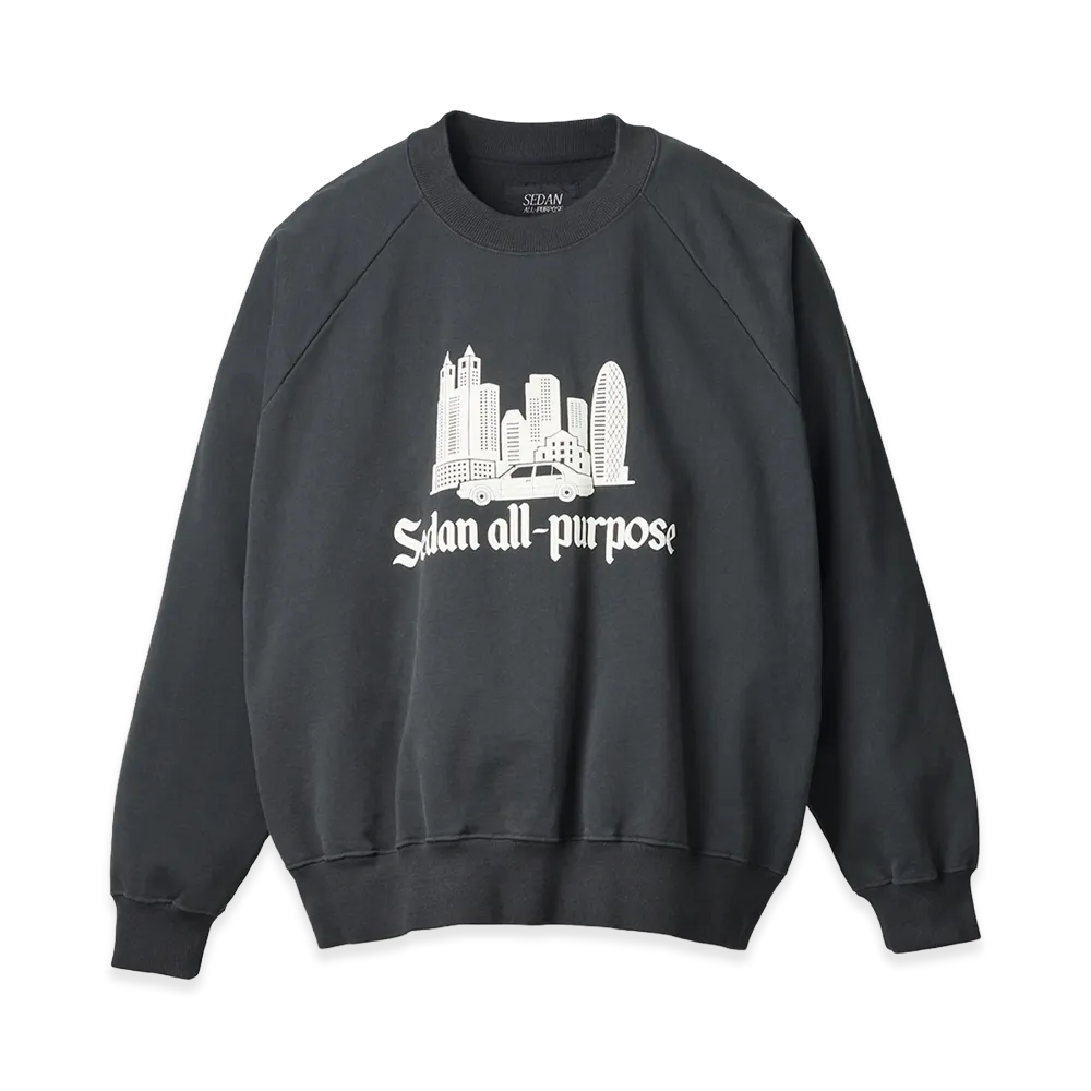 SEDAN ALL-PURPOSE Skyscrapers Sweatshirts "Black"