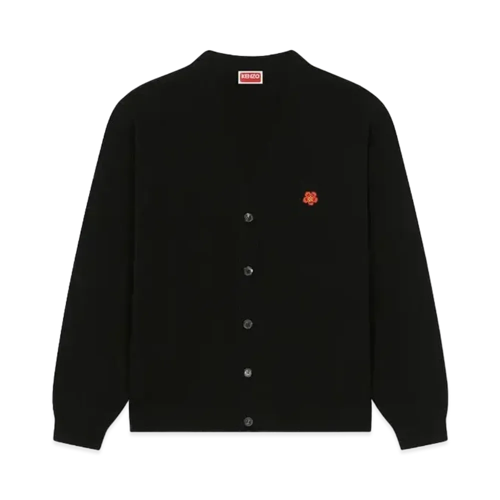 KENZO 'BOKE FLOWER' Embroidery Cardigan "Black"