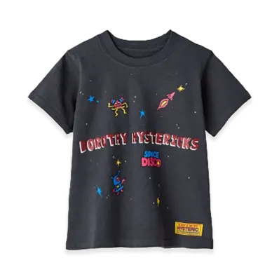 HYSTERIC GLAMOUR x DOROTHY HENDRICKS Space Disco Tee "Charcoal Gray"