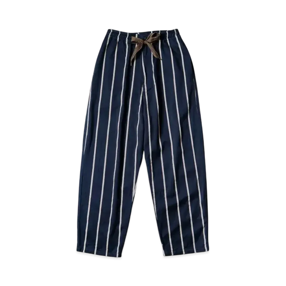 KAPITAL Fleece Lining Phillies Stripes Easy Pants "Navy"
