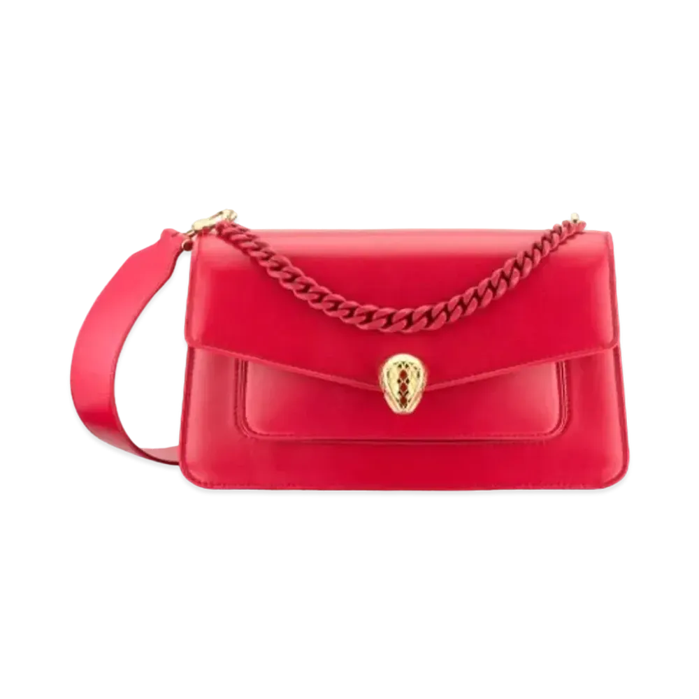 BVLGARI Serpenti Forever Crossbody Bag "Red"