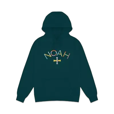 Noah EMBROIDERED CORE LOGO SUMMER HOODIE "Lb"