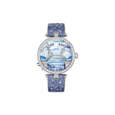 Van Cleef & Arpels Lady Arpels Pont des Amoureux Matinee watch "18K White gold/Diamond"