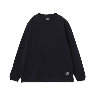 BEAMS Logo Basic Long Sleeve Tee "Navy"
