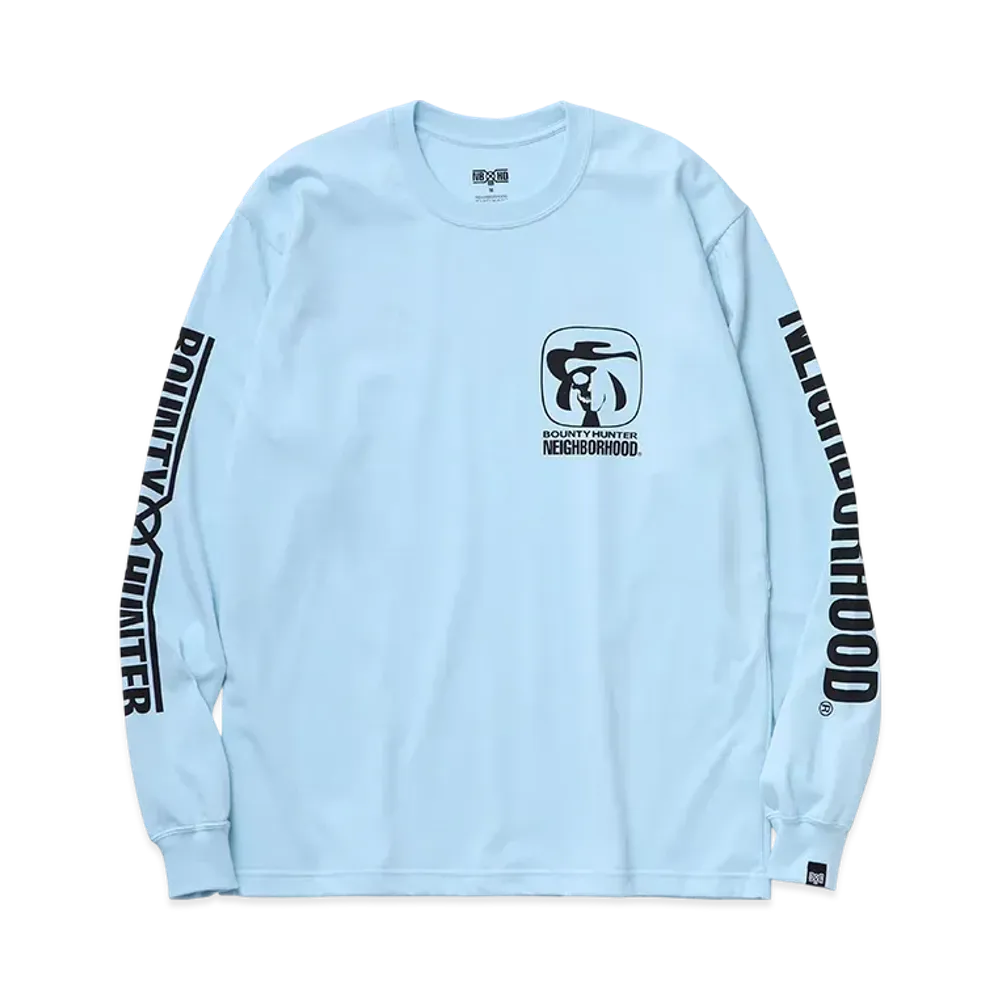 NEIGHBORHOOD x BOUNTY HUNTER Tee LS-2 "Saxe"
