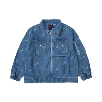 Nike Jordan Women's Flight Heritage Renegade Jacket "Denim"