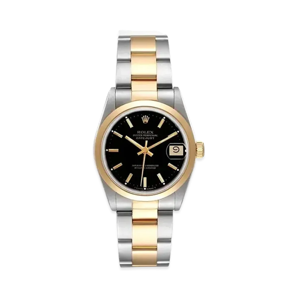 ROLEX Datejust "Black/Stainless Steel/Yellow Gold"