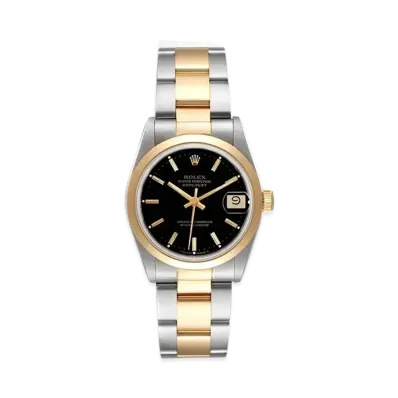 ROLEX Datejust "Black/Stainless Steel/Yellow Gold"