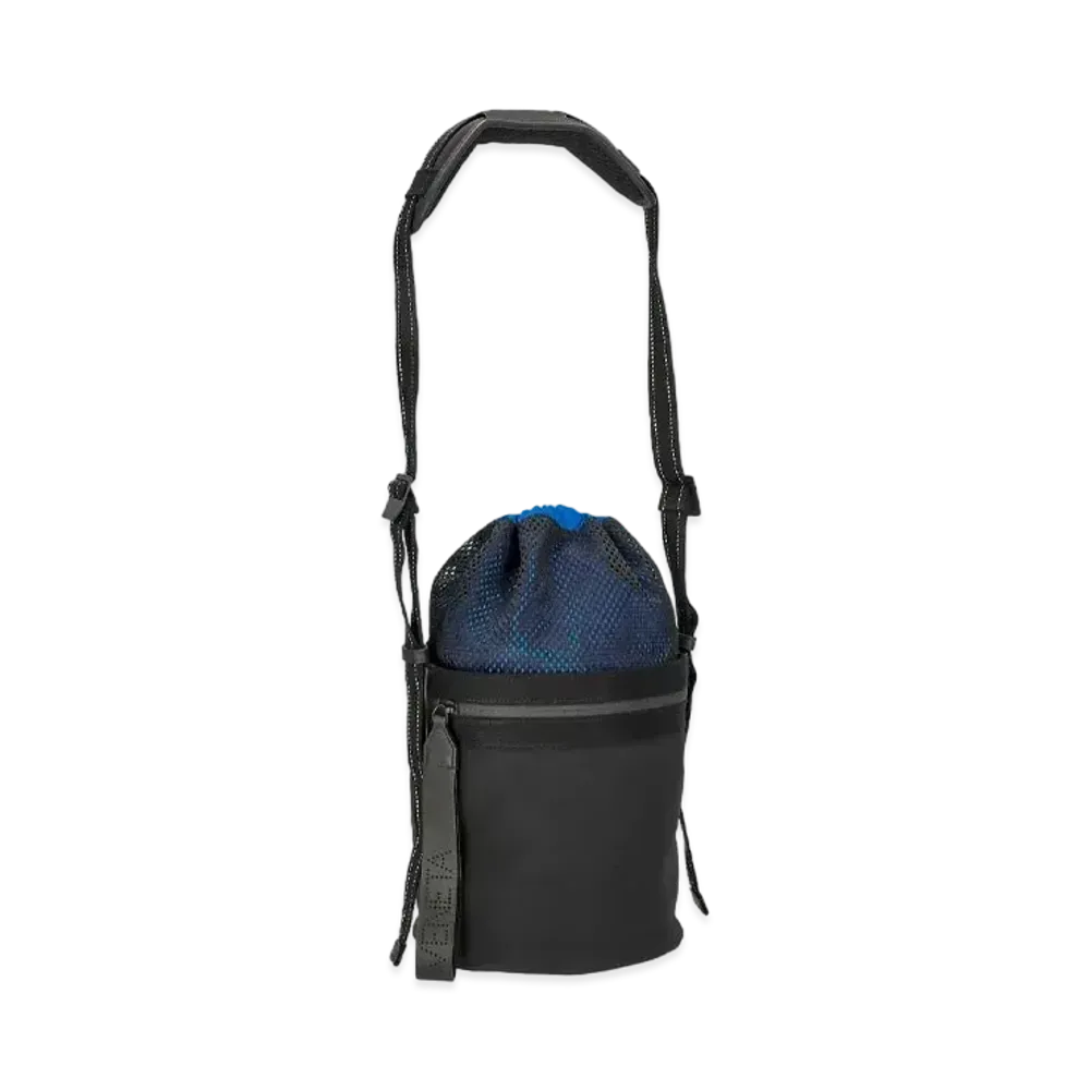 Bottega Veneta Paper Feel Nylon Bucket Messenger Bag "Black"