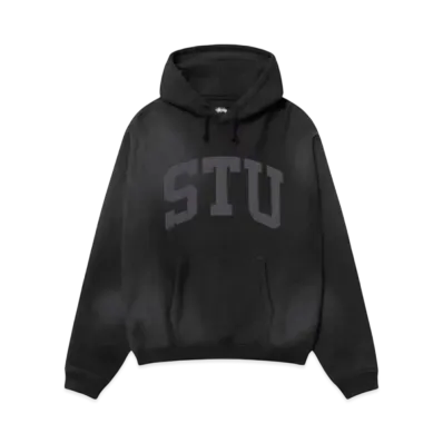 Stussy Stu Applique Hoodie "Black"