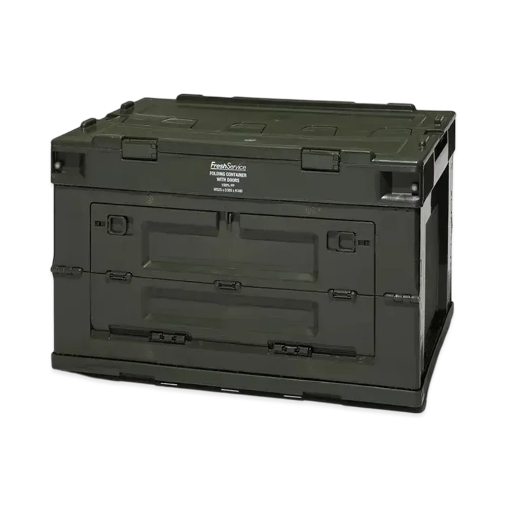 FreshService Folding Container W/2 Doors "Olive"
