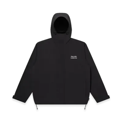 Mercedes Anchor inc. Hooded Nylon Track Jacket "Black"