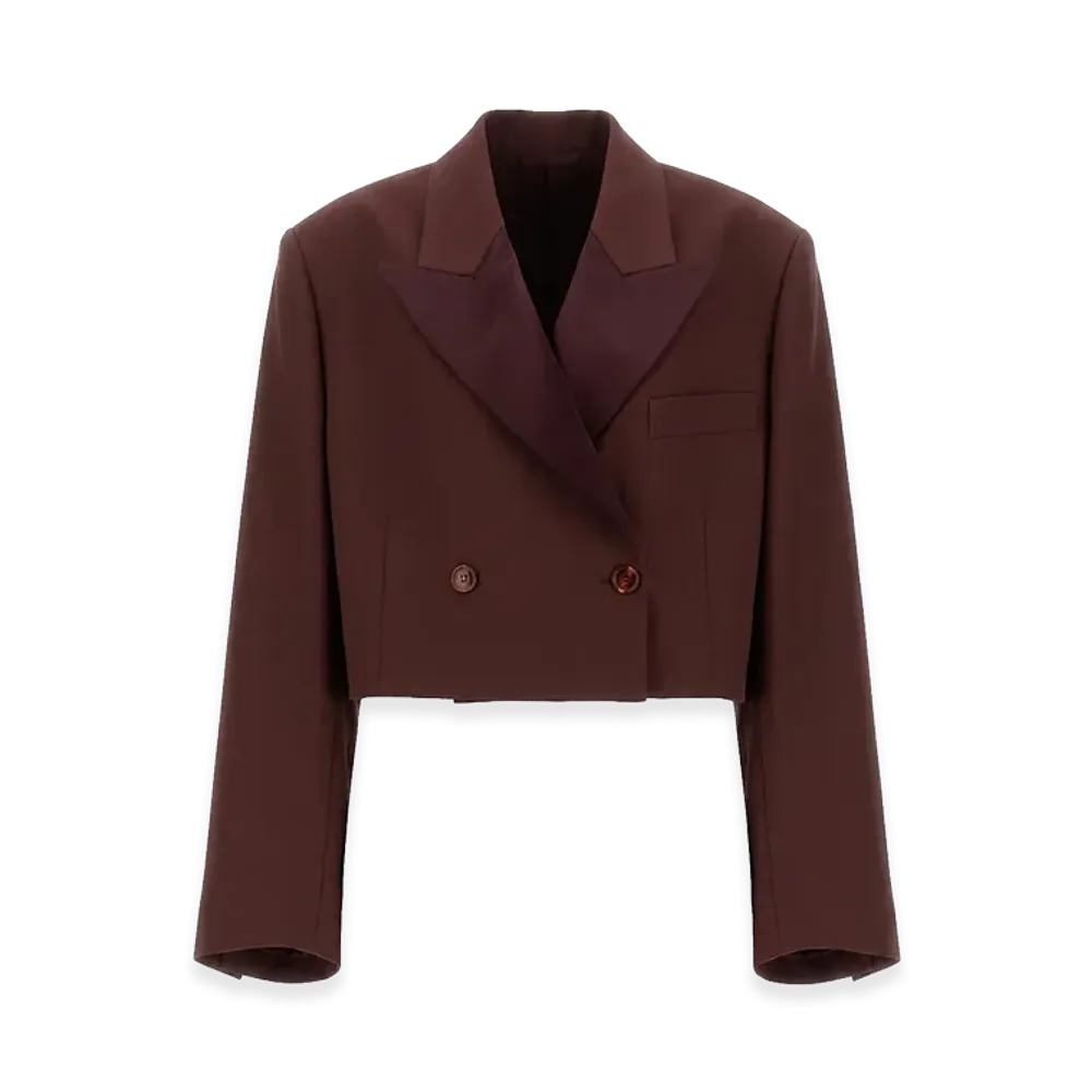 Acne Studios Women's Wool Blend Jacket "Bordeaux"