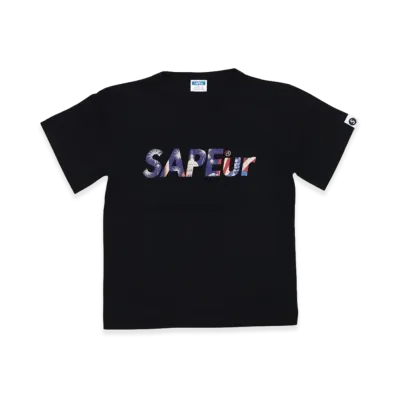 SAPEur Kids Independence Day Logo Tee S/S Tee "Black"