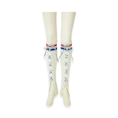 HYSTERIC GLAMOUR Voted / Hysteric Love Embroidery Leg Warmers "White"