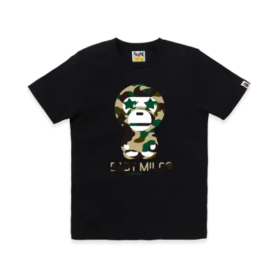 A BATHING APE 1st Camo Sta Eye Baby Milo Tee "Black/Yellow"