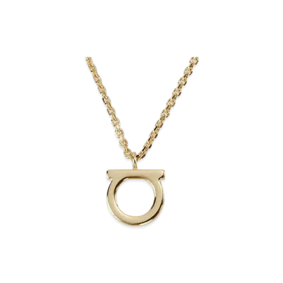 Salvatore Ferragamo Necklace Women Gancini Icon Motif "Gold"