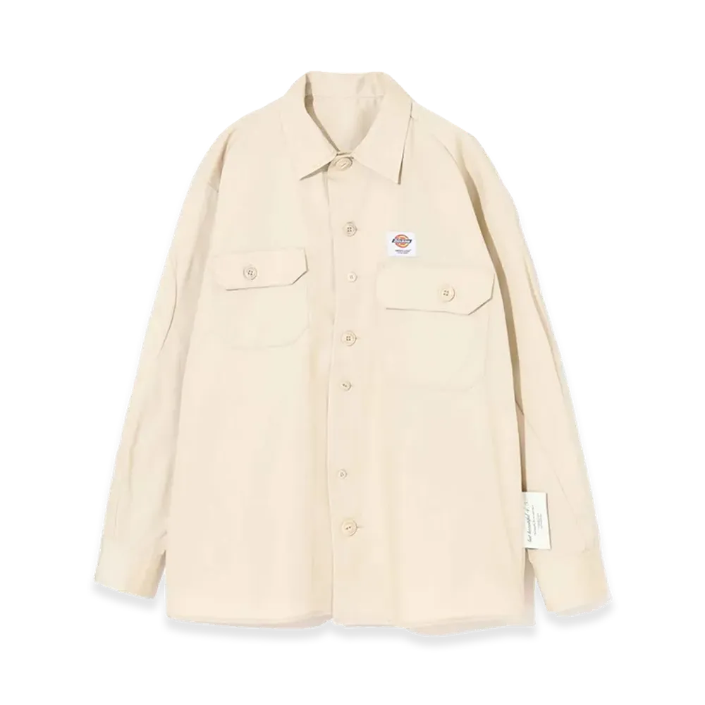 UNDERCOVER x Dickies Polyester Cotton Work Shirt "L.G.Beige"
