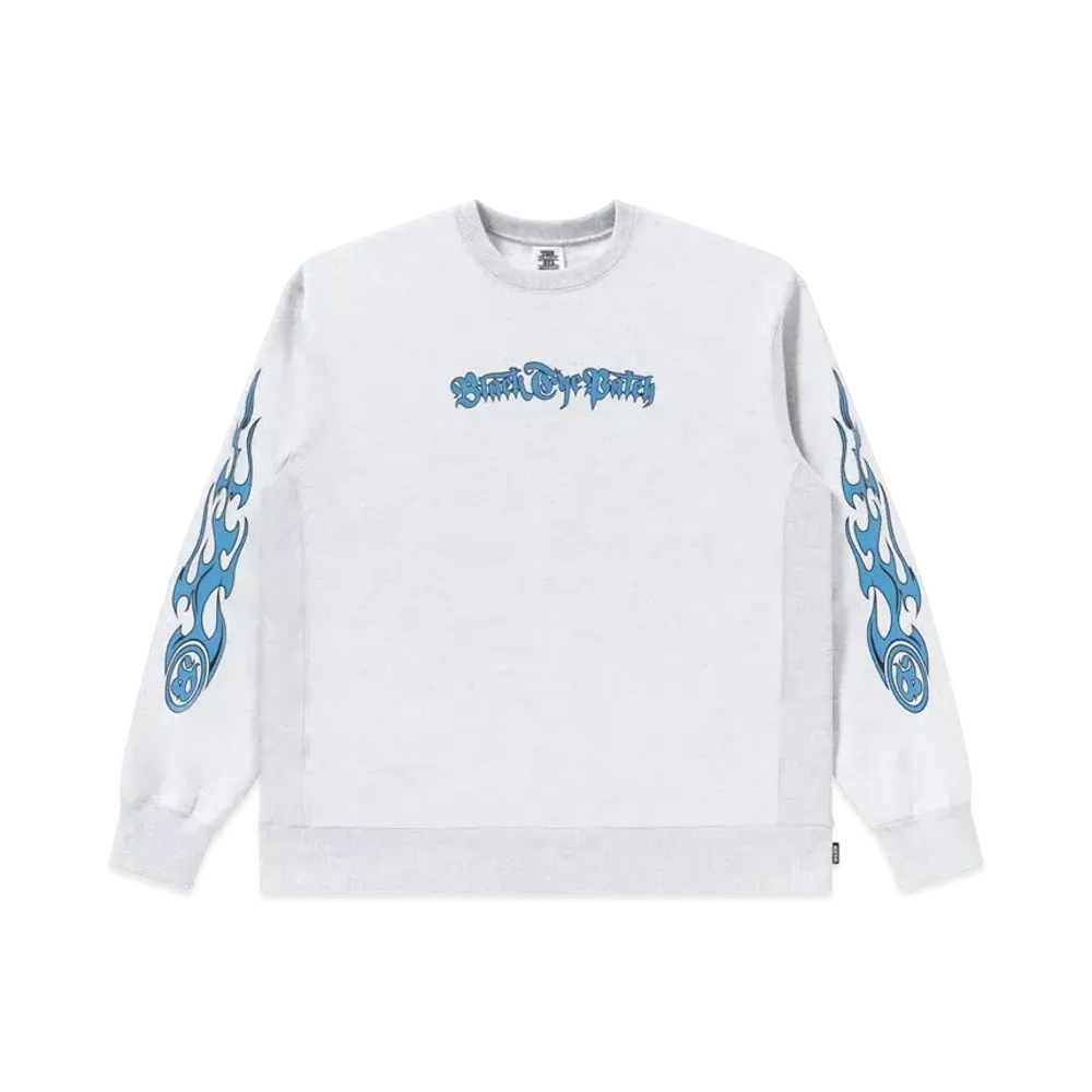 Blackeyepatch Tribal Flames Crew Sweat "Ash"