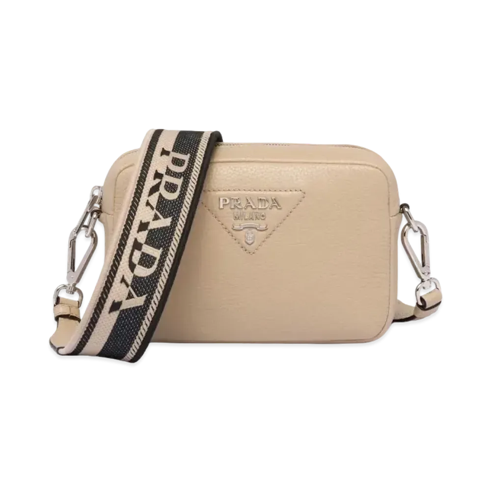 PRADA Small Leather Bag "Sand"