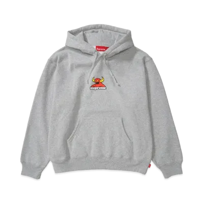 Supreme x Toy Machine Hooded Sweatshirt "Heather Grey"