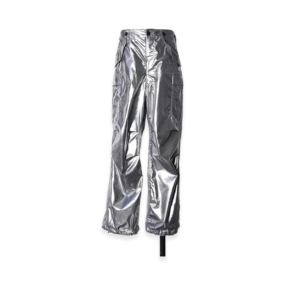 JUNYA WATANABE Silver Printed Cargo Pants "Silver"