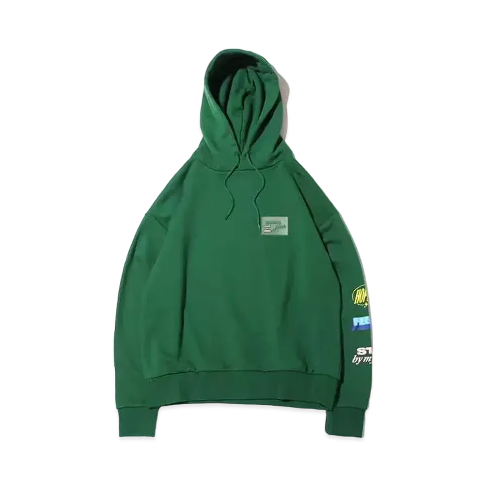 atmos pink Graphic Print Hoodie "Green"