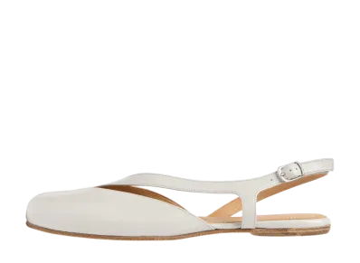 Maison Margiela Women's Tabi Slingback Sandals "Alabaster"