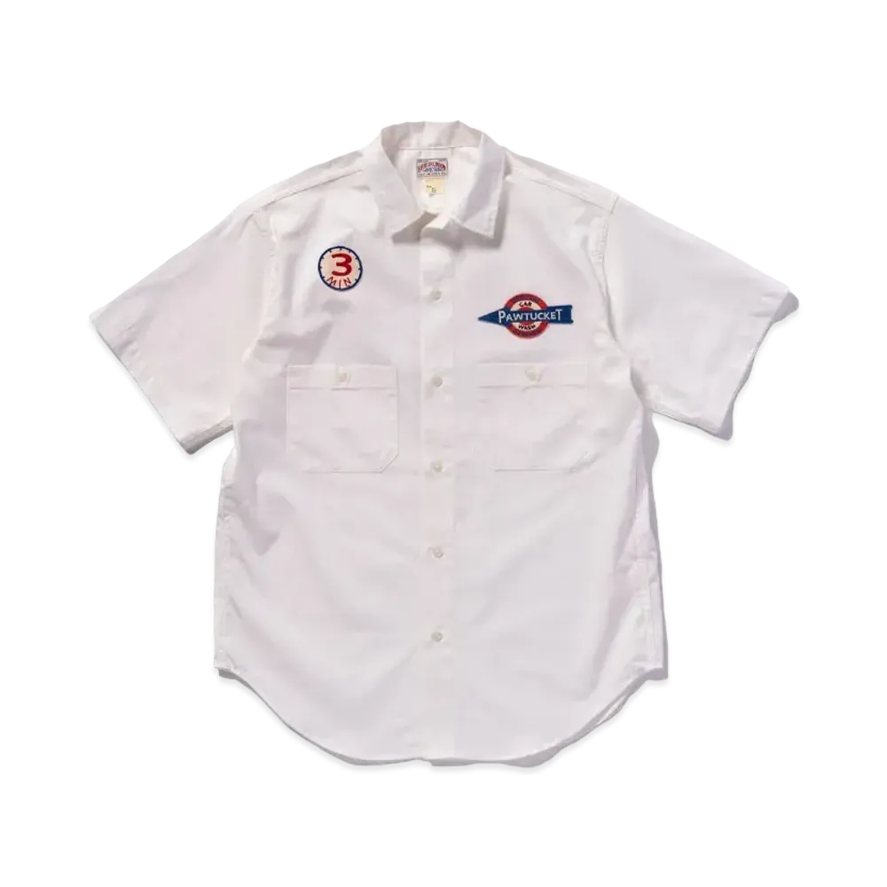 THE REAL McCOY'S Cotton Serviceman Shirt / Pawtucket "White"