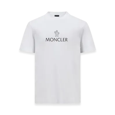 MONCLER Logo Cotton T-Shirt "White"