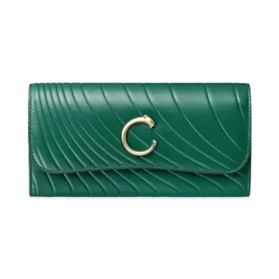 Cartier International Wallet with Flap, Panthere de Cartier "Emerald Green"