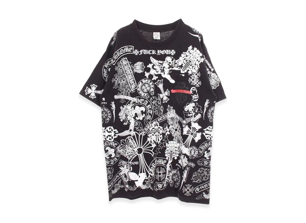 Chrome Hearts Multi Motif Printed T-Shirt "Black"