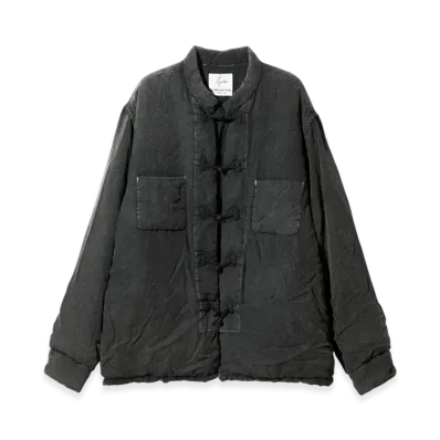 NEEDLES x NOMARHYTHM TEXTILE Hand Dye Puffer China Shirt "Black"