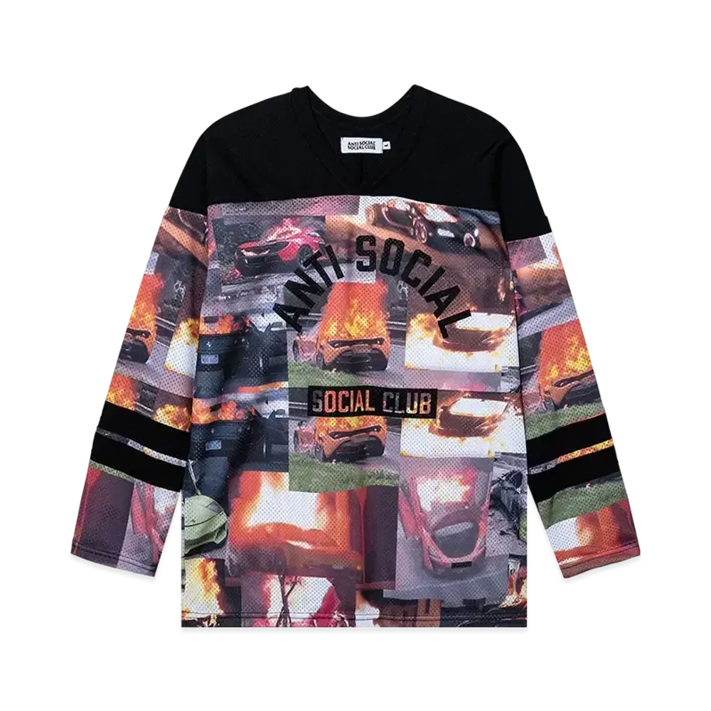 ANTI SOCIAL SOCIAL CLUB Burnout Hockey Jersey "Multi"