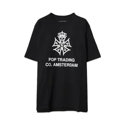 POP TRADING COMPANY four days t-shirt "BLACK"