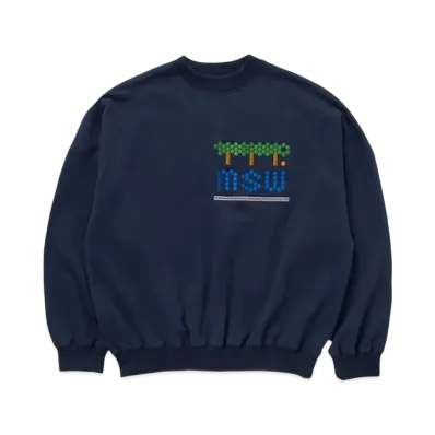 TTT MSW Tree Embroidery Sweat Shirt "Navy"