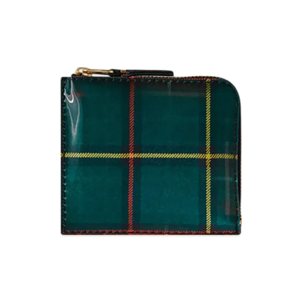 COMME des GARCONS Wallet Lenticular Tartan A "Red/Green"