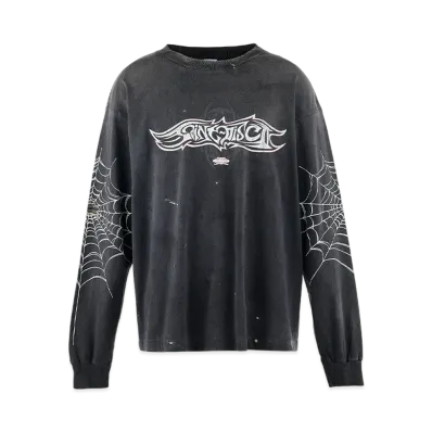 SAINT Mxxxxxx x TEFLON DISCO LS Tee Insanity "Black"