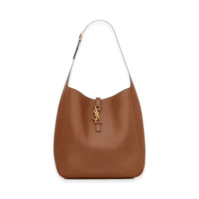 Saint Laurent Women's Le 5 A 7 Soft Large Handbag "Brown"