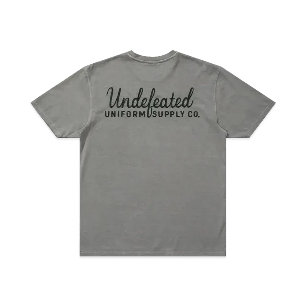 UNDEFEATED Script S/S Tee "Gray"