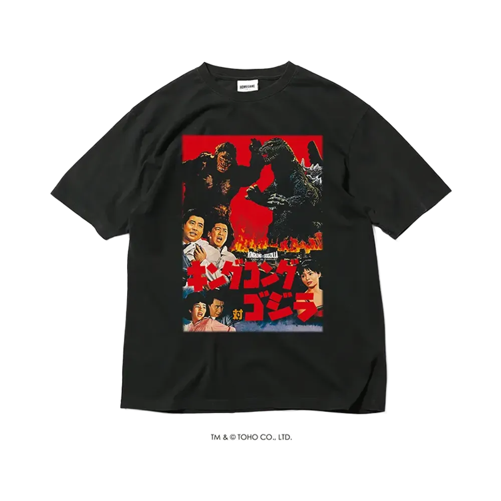 GODZILLA | HOMEGAME \ 1962 キングコング対ゴジラ TEE BLACK